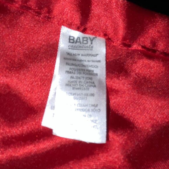 Baby Essentials Reindeer Lovey Security Blanket Rattle Satin 1st Christmas 14” - Picture 10 of 12